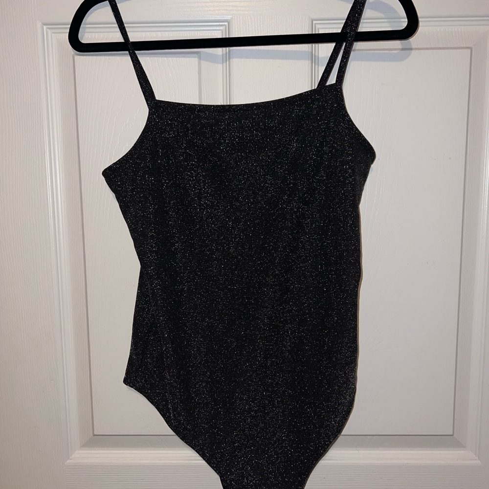 Sparkling Black Womens Bodysuit